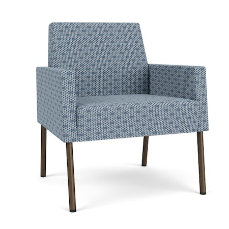 Lesro Mystic Lounge Reception Guest Chair, Bronze, RS Rain Song Upholstery ML1101